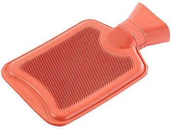 Bettflasche: PEARL Wärmflasche, Größe M, rot, 0,5 Liter