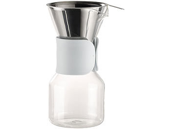 Cucina di Modena Glas-Kaffeebereiter mit Edelstahl-Filter