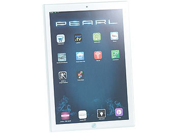 PEARL 2er-Set Glas-Schneidebretter im Tablet-Design, 23 x 16 cm & 19 x 13 cm