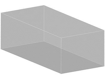 infactory XXL-Moskitonetz für Innen & Außen, 300 x 500 x 250 cm, 220 Mesh, weiß