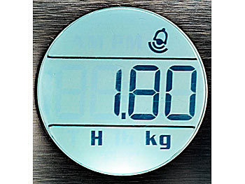 infactory Digitale Kofferwaage mit Uhr, Wecker & Thermometer