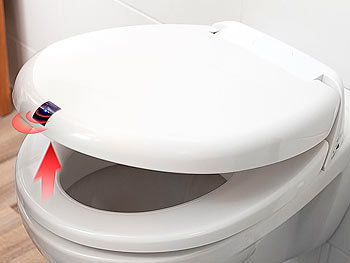 infactory Automatischer WC-Sitz mit Bewegungssensor & Soft-Absenken
