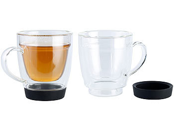 Thermoglas: Cucina di Modena Doppelwandige Tasse für Kaffee, Tee und Co., 2er-Set