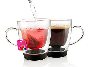 Cucina di Modena Doppelwandige Tasse für Kaffee, Tee und Co., 2er-Set