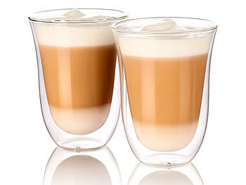 Kaffeegläser: Cucina di Modena Doppelwandige Latte-Macchiato-Gläser, 2er-Set
