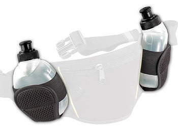 Trinkgürtel: PEARL sports Ersatztrinkflaschen für NC-2819, 2er Set