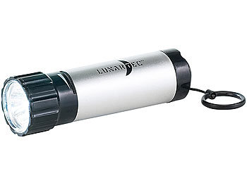 Dimmbare LED-Taschenlampe mit Seilzug-Dynamo - batteriefrei