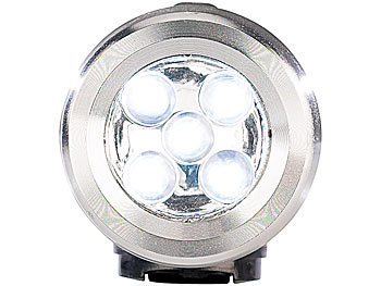 Lunartec Batteriefreie Dynamo-Taschenlampe aus Edelstahl, 0,3W, 0,6 lm