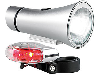 Lunartec 10 Lux-LED-Outdoorlampen-Set, weiß, rot