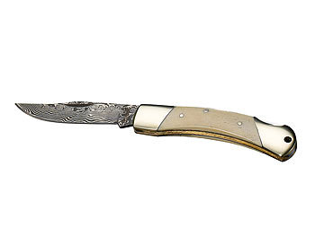 Semptec Damast-Taschenmesser mit 7 cm Klinge