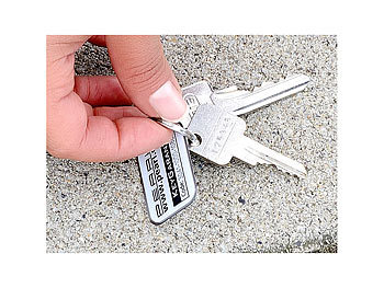 PEARL KeyGarant Schlüsselanhänger, Schlüsselfinder mit Schlüssel-Schutzbrief