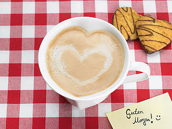 Kaffeetassen mit Herz