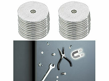 Magnete: infactory Neodym-Ringmagnet N35 mit Loch, winzige 12 x 1 mm, 20er-Pack