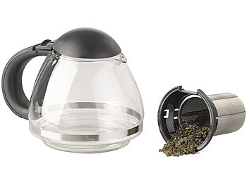 Wasserkocher mit Teekanne und Warmhalteplatte