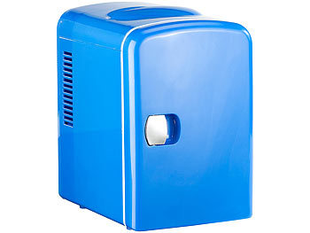 Rosenstein & Söhne Mini-Kühlschrank AC/DC, 12/230V 4l, mit Warmhalte-Funk., blau, B-Ware