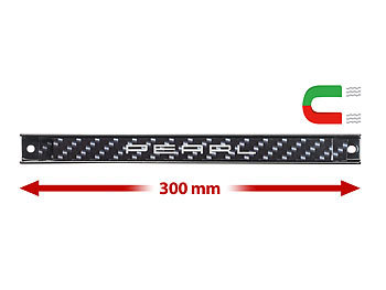 PEARL Extrastarke Profi-Ferrit-Magnetleiste zur Wandmontage, 30 cm