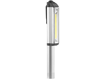 Lunartec Pen-Taschenlampe / Arbeitsleuchte mit COB-LED, 3 W, 150 lm, Alu, IPX4
