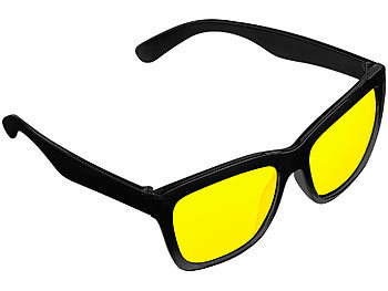 UV Brille: PEARL Kontrastverstärkende Nachtsicht-Brille "Night Vision" im Retro-Look