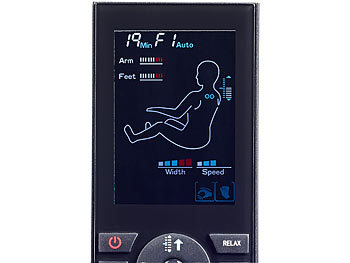 newgen medicals Luxus-Ganzkörper-Massagesessel GMS-150 mit Infrarot-Wärme, schwarz