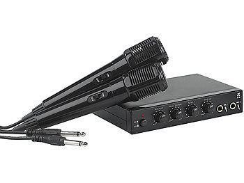 Karaoke-Set Plug & Play mit 2 Mikrofonen