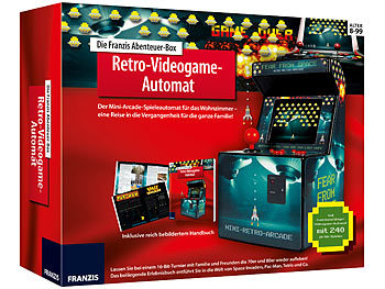 FRANZIS Abenteuer-Box Retro-Videogame-Automat mit 240 Spielen