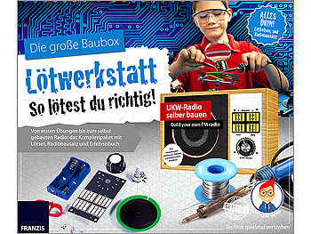 FRANZIS Der kleine Hacker: Die große Baubox Lötwerkstatt, Radio-Bausatz