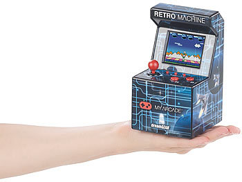 Handlicher Retro-Videogame-Automat mit 200 Spielen und Farb-Display