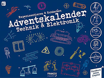 FRANZIS Adventskalender Experimentieren & Entdecken "Technik und Elektronik"