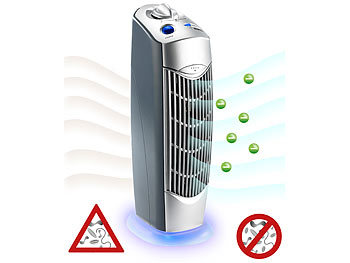 UVC UV-C Klima: newgen medicals Professioneller 4in1-Luftreiniger mit Ionisator, für Räume bis 20 m²