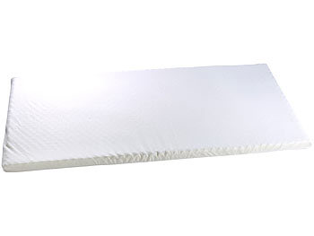 Memoryfoam Matratze: newgen medicals Matratzenauflage aus thermoaktivem Memory-Foam mit Bezug, 90x200x5 cm