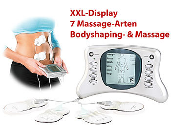 newgen medicals Bodyshaping- & Massage-Gerät ESG-4013 mit grafischem XXL-Display