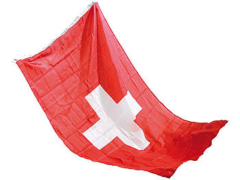 PEARL Länderfahne Schweiz 150 x 90 cm aus reißfestem Nylon