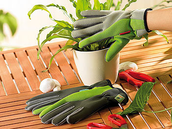 Royal Gardineer Geschmeidige Garten-Handschuhe mit leichtem Schnittschutz Größe M / 8