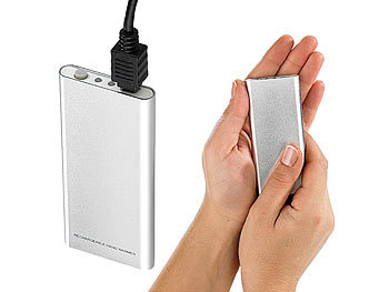 infactory Aufladbarer Handwärmer mit USB-Ladefunktion
