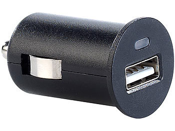 revolt Mini-USB-Netzteil für Kfz 12V mit 500mA