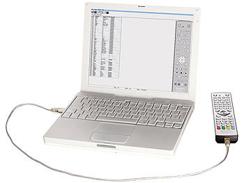 auvisio Programmierbare 4in1-Universal-Fernbedienung "PRC-540.USB"