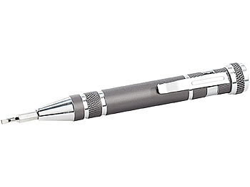 8in1-Schraubenzieher im Kugelschreiber-Design