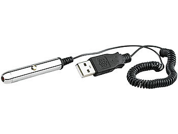 GeneralKeys Batteriefreier Mini-USB-Laserpointer, rot