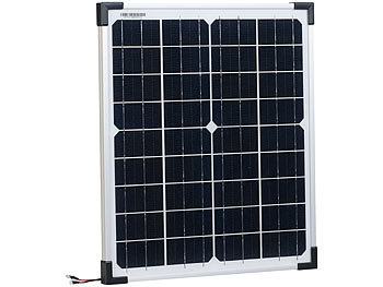 Solarpanels für Zuhause: revolt Solarpanel mit monokristallinen Solarzellen, 20 Watt