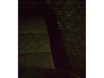 Lunartec Laser-Show Discolicht mit Grün- & Rot Laser und Klang-Steuerung