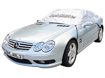 Cabrio Abdeckung Winter: PEARL Premium Auto-Halbgarage für Mittelklasse, 360 x 136 x 58 cm