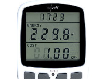 revolt Digitaler Energiekostenmesser mit XXL Jumbo Display, bis 3.680 Watt