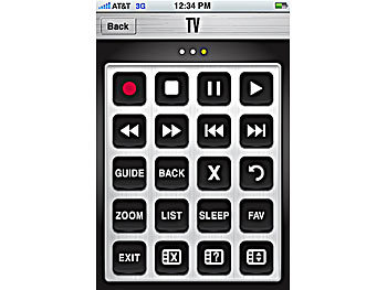 auvisio IR TV-Fernbedienung UFX-31.IR f. iPhone/iPad/iPod (inkl. App)