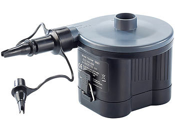 Wasserball-Pumpe: infactory Elektrische Luftpumpe, Batteriebetrieb, 40 Watt