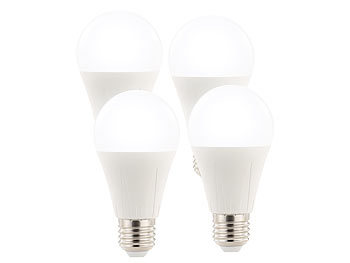 Luminea LED-Lampe E27, 10 Watt, 840 Lumen, A+, tageslichtweiß 6.500 K, 4er-Set