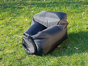 Semptec Aufblasbarer Lounge-Sessel für den Außenbereich, Tragetasche, 120 cm