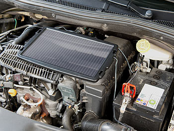 revolt Solar-Ladegerät für Auto-Batterien, Pkw, 12 Volt, 2,4 Watt