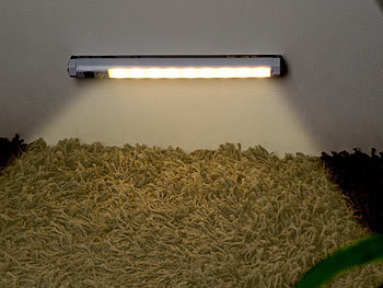 LED-Lichtleiste mit Bewegungsmelder und Lichtsensor warmweiß
