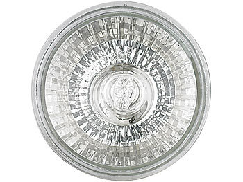 Lunartec Wandleuchte aus Edelstahl inkl. 2x Halogenlampe 28W, silber