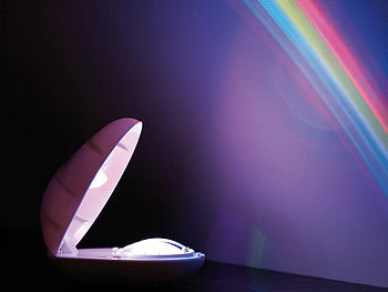 Lunartec LED-Regenbogen-Projektor mit Timer